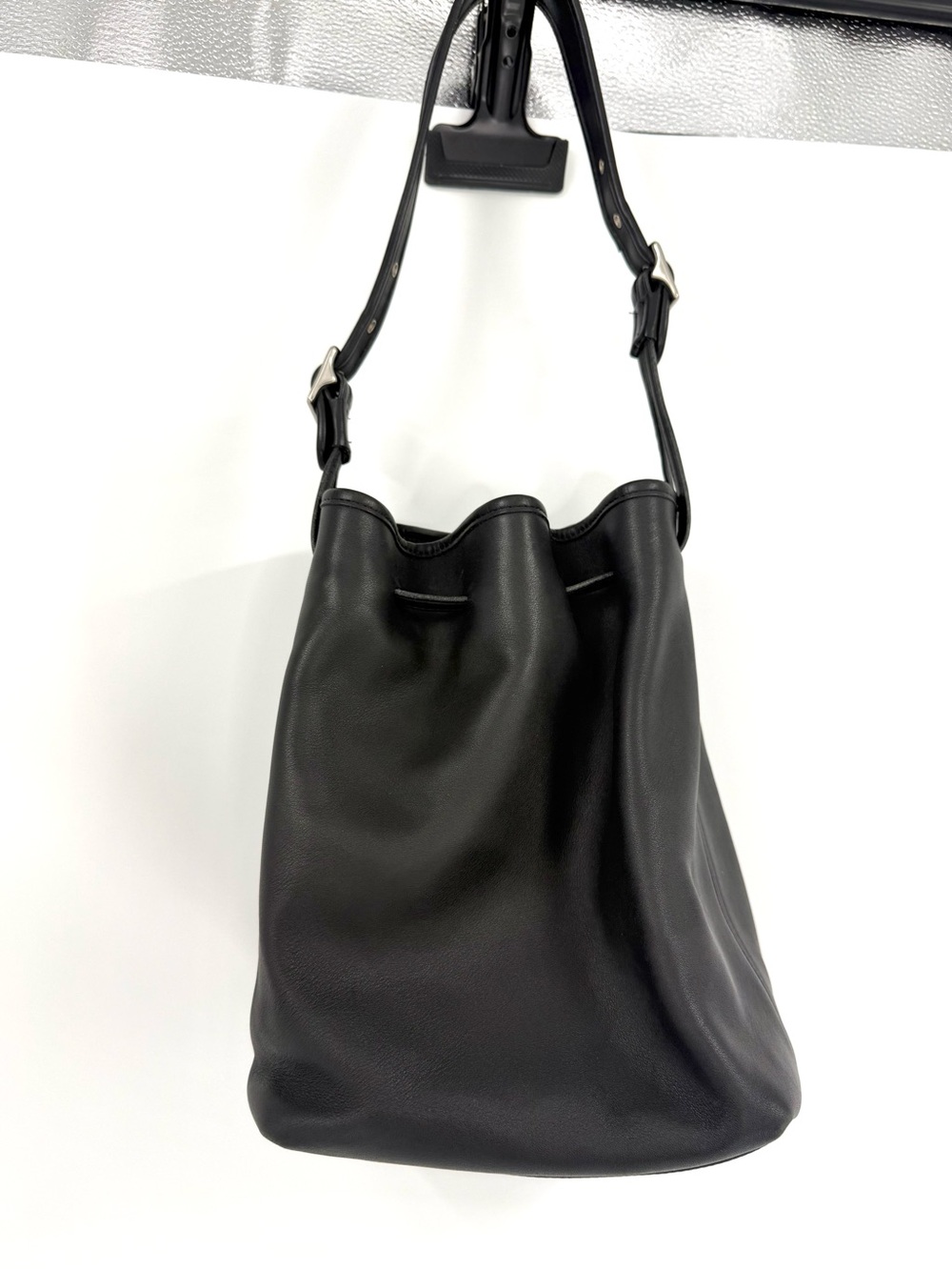 Coach 9165 Vintage Legacy Buttery Soft Black Leather Drawstring Bucket Bag Purse - Picture 12 of 13